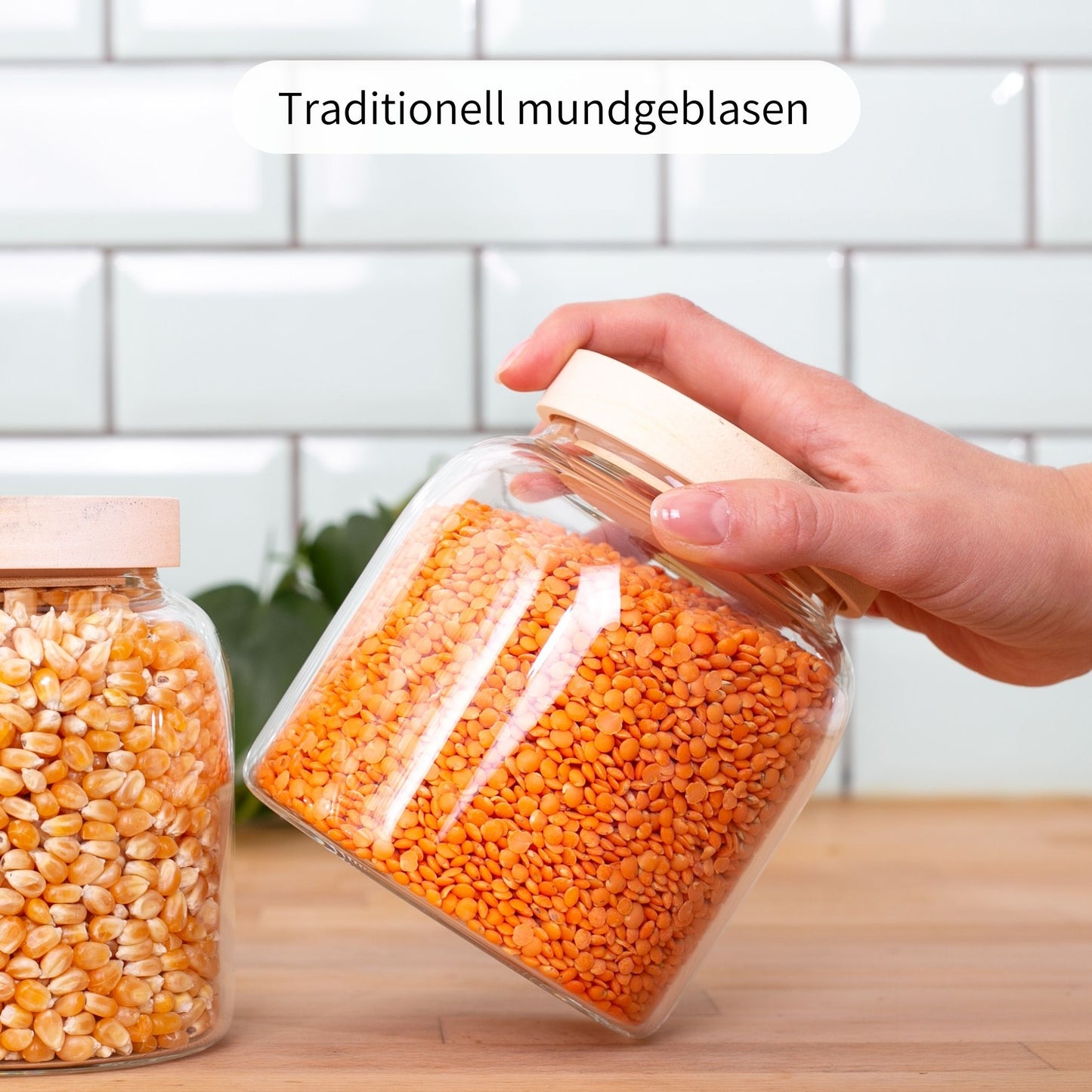 VALO | Vorratsgläser oval 900ml (2-tlg.)