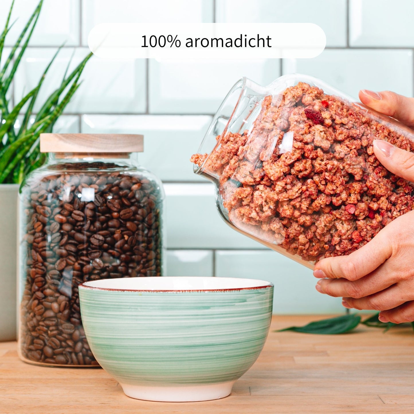 LYA | Vorratsgläser oval 1600ml (2-tlg.)