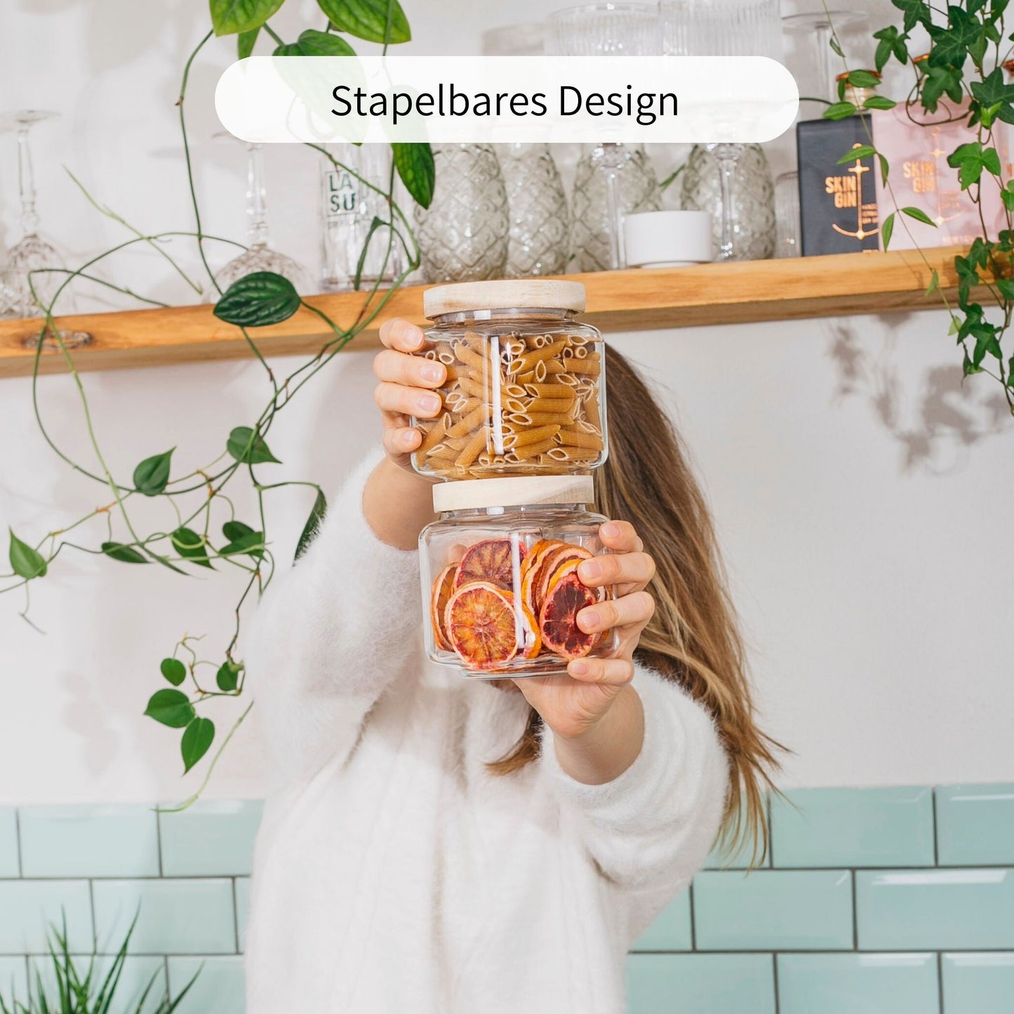 LOVIS | Vorratsgläser eckig 600ml (3-tlg.)