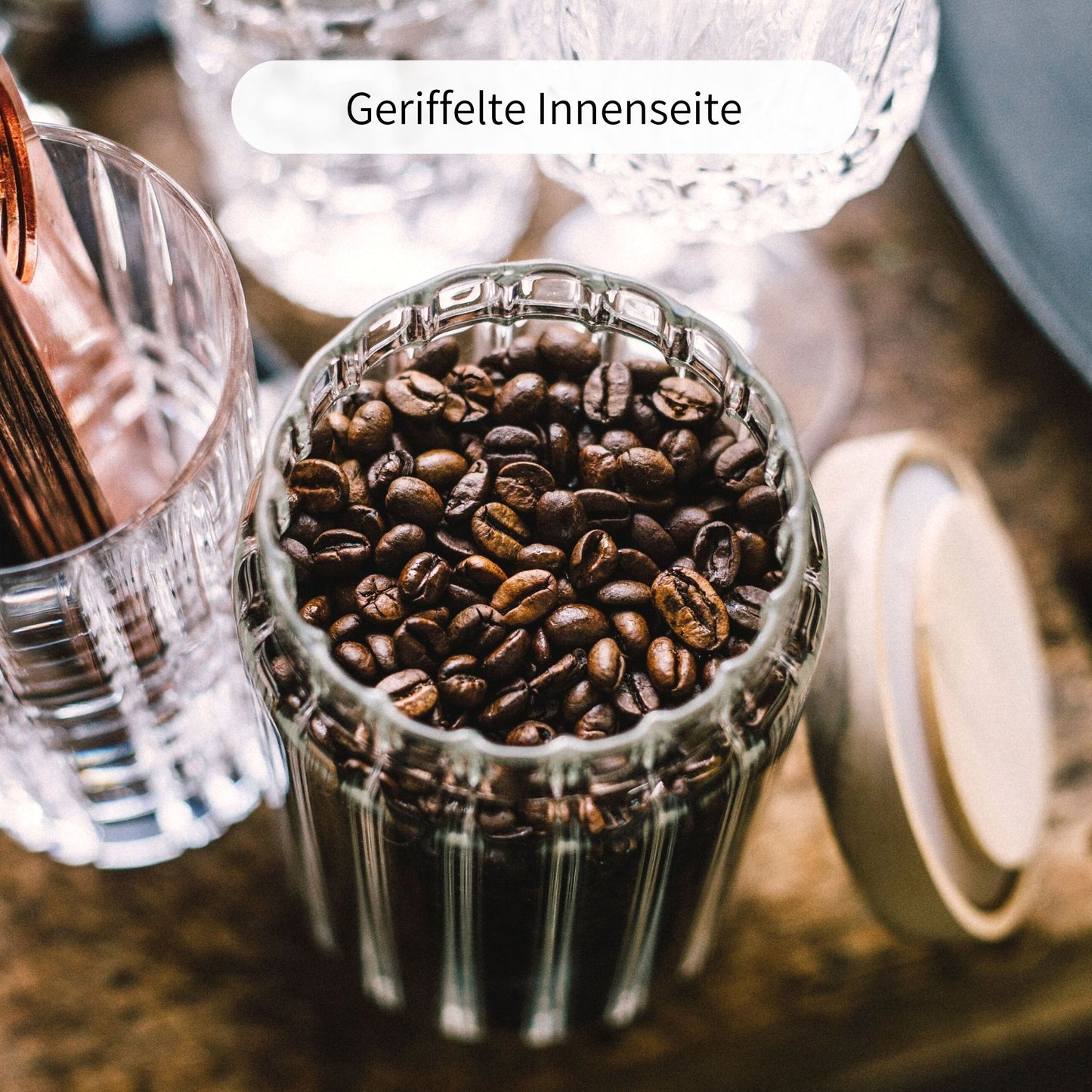 VILA | Vorratsgläser geriffelt 700ml (3-tlg.)