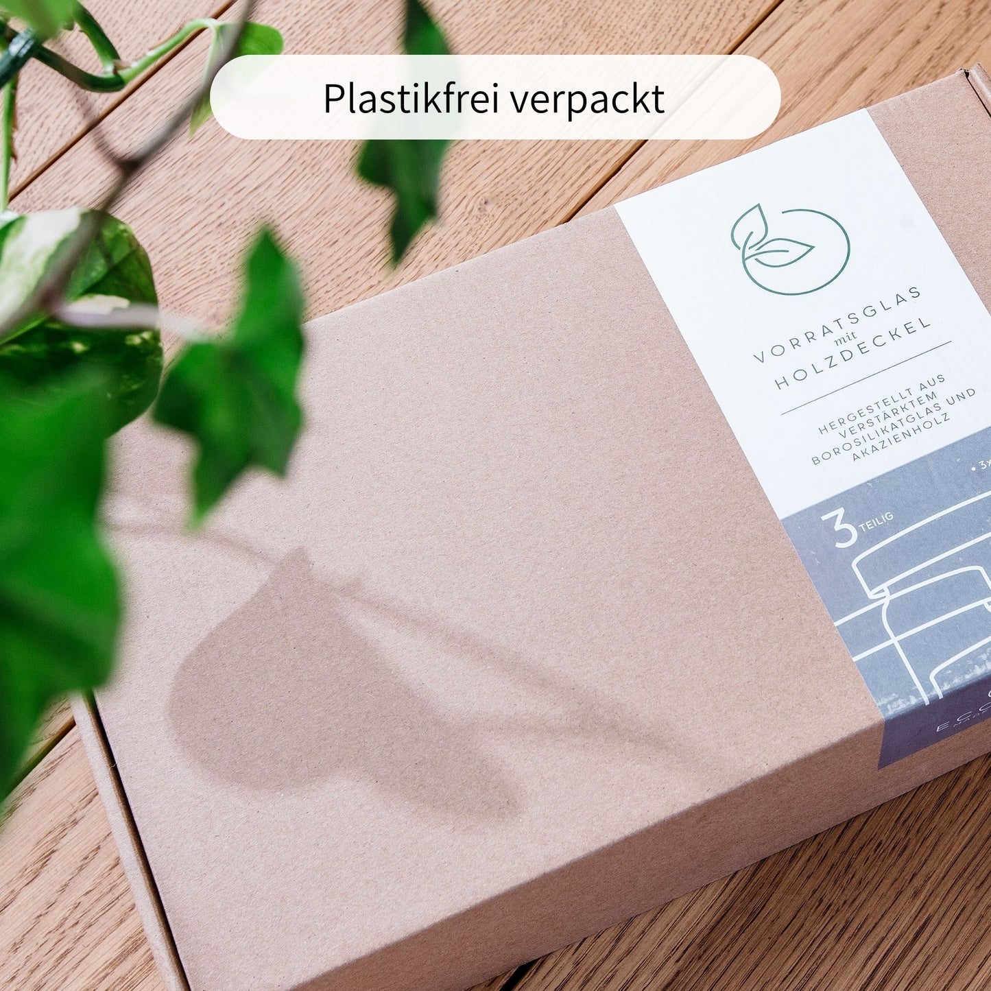 OLIV | Vorratsgläser oval gemischt (3-tlg.)