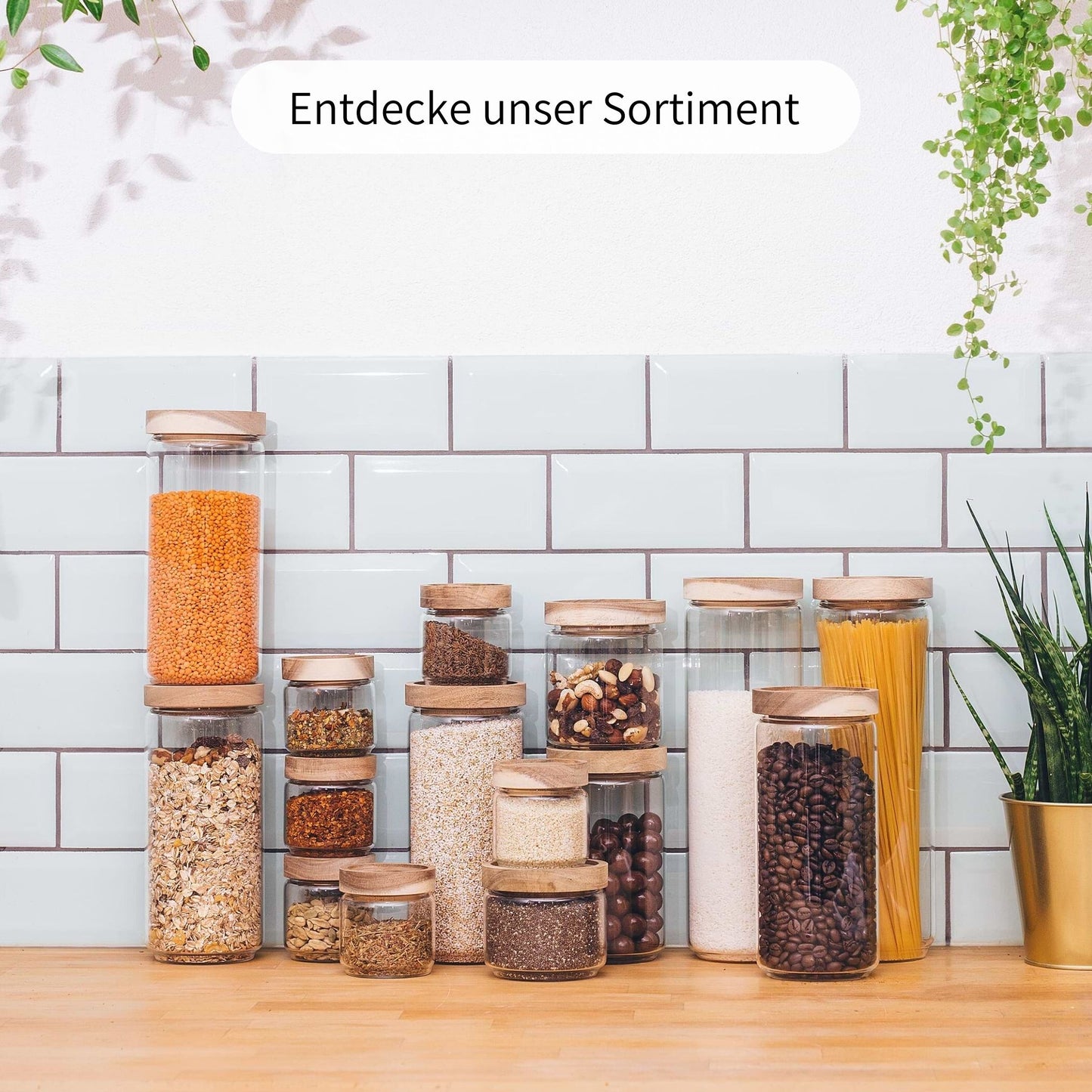 FYRA | Vorratsgläser rund gemischt (4-tlg.)