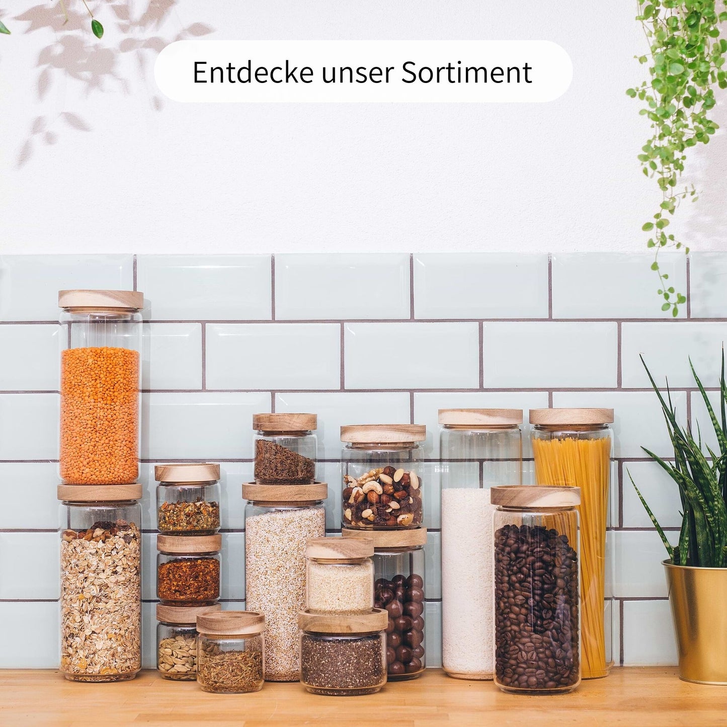 MÄRTA | Vorratsgläser rund 1500ml (2-tlg.)