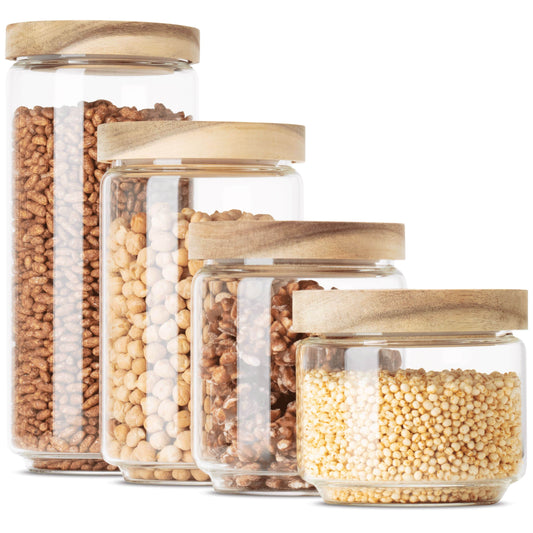 FYRA | Vorratsgläser rund gemischt (4-tlg.)