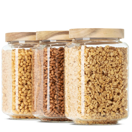 YVA | Vorratsgläser eckig 900ml (3-tlg.)