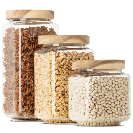 BENNE | Vorratsgläser eckig gemischt (3-tlg.)