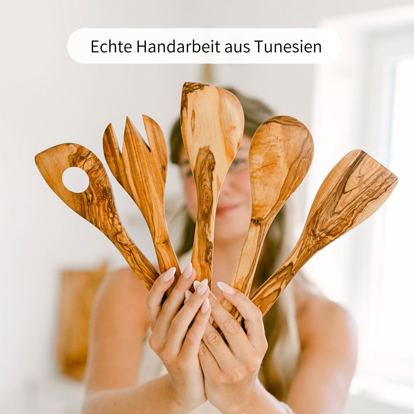 MALTE | Küchenutensilien Set 5-tlg. aus Olivenholz
