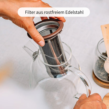 TELMA | Teekanne aus Glas 0,75L