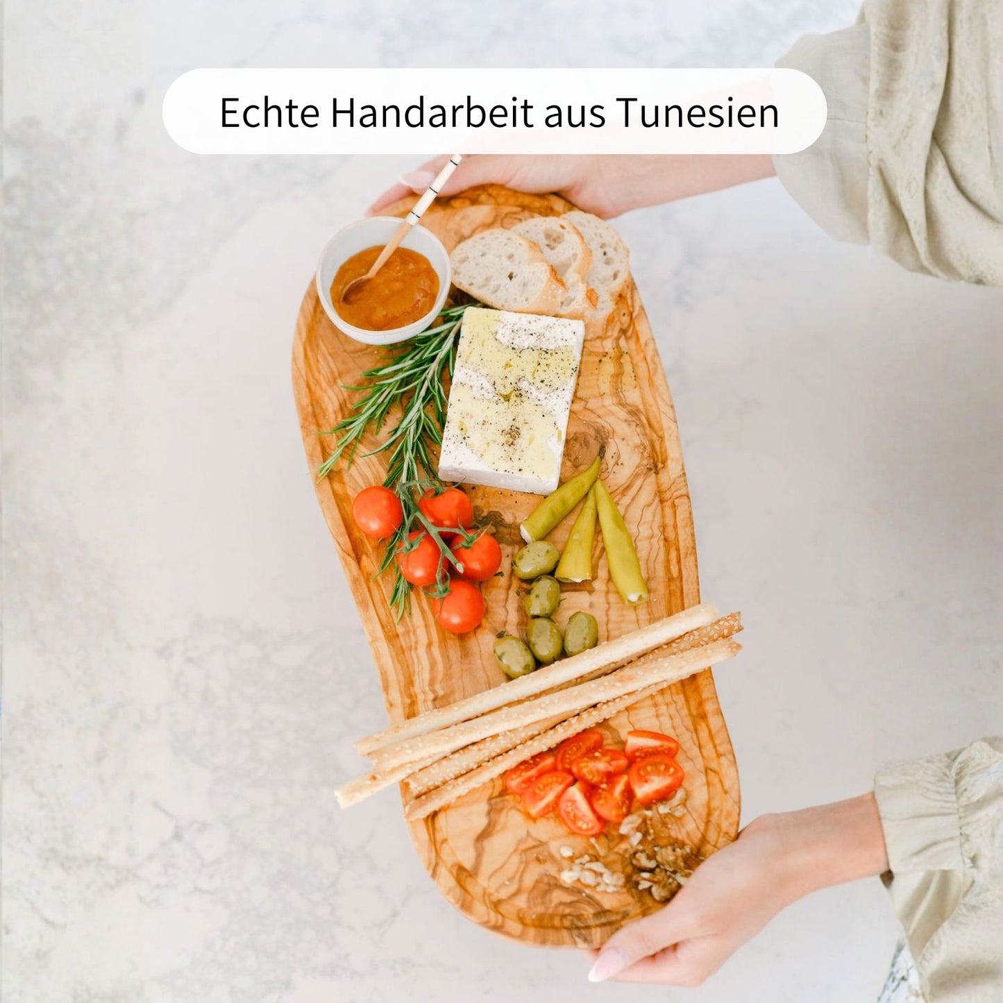 SOREN | Olivenholzbrett mit Saftrille