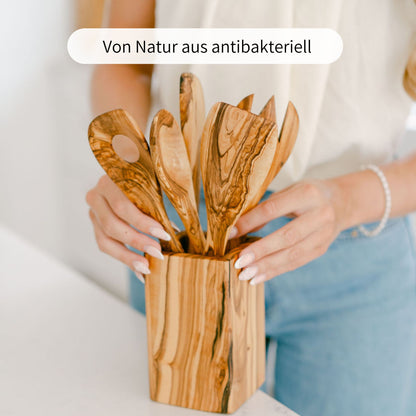 MALTE | Küchenutensilien Set 5-tlg. aus Olivenholz
