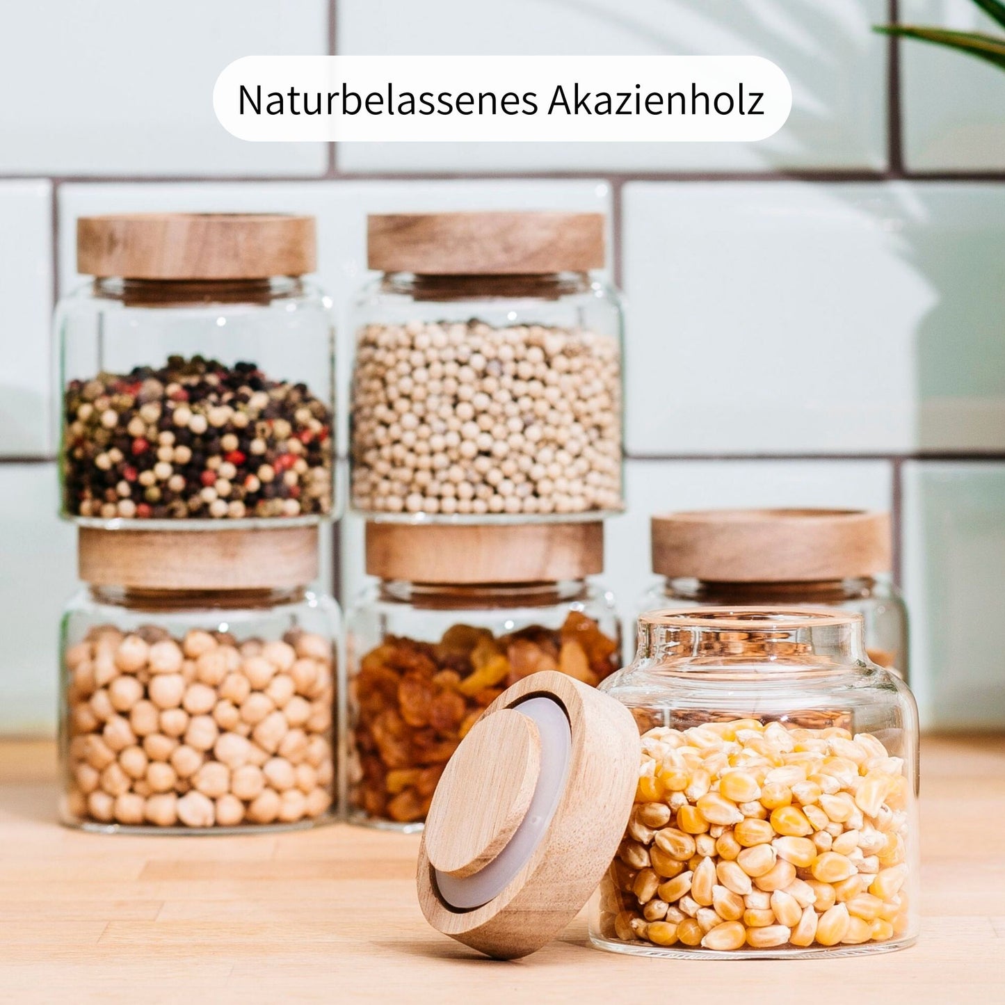 MAJA | Gewürzgläser oval | 170ml  (6-tlg.)