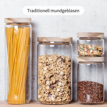 mehl aufbewahrung glas Vorratsgläser für Mehl, Zucker & Salz