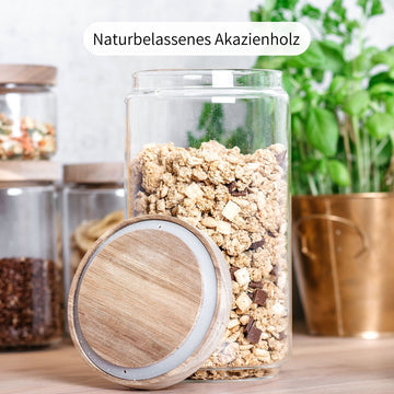 Vorratsgläser für Mehl, Zucker & Salz