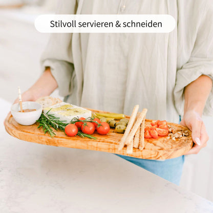 SOREN | Olivenholzbrett mit Saftrille