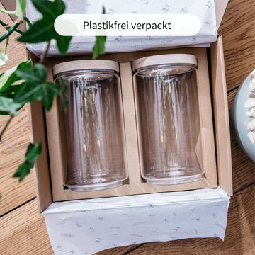 Vorratsgläser für Mehl, Zucker & Salz