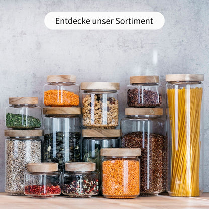 ALVA | Vorratsgläser rund 1000ml (3-tlg.)