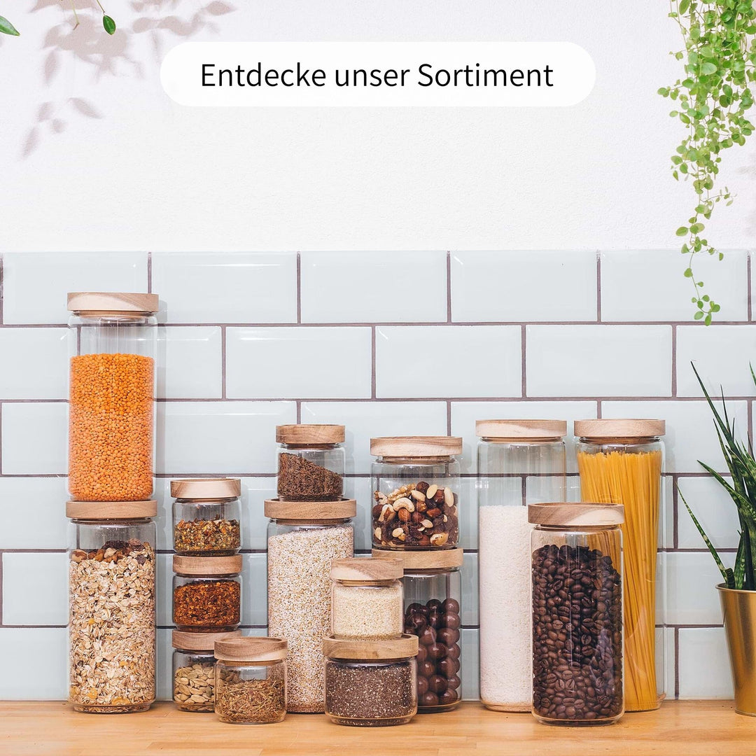 aufbewahrung mehl zucker glas Vorratsgläser für Mehl, Zucker & Salz